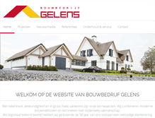 Tablet Screenshot of bouwbedrijfgelens.nl